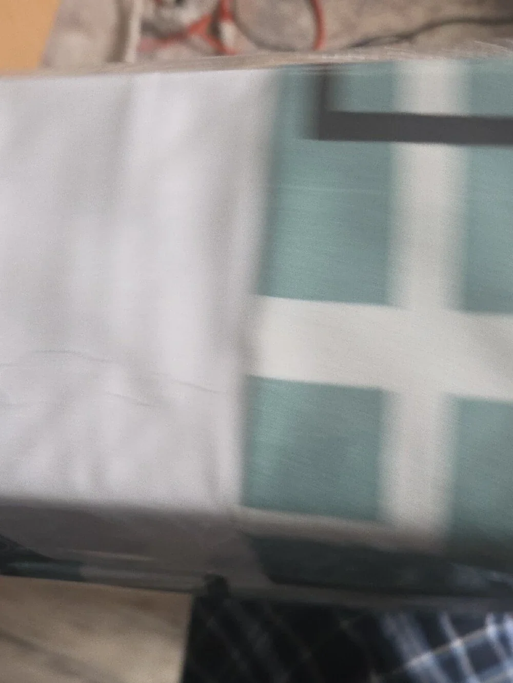 King Sheet Set in Teal and White
